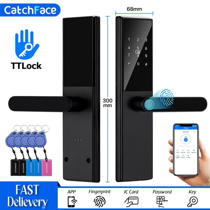 Unique Electronics Gadgets - Bluetooth Fingerprint Door Lock TTLock App