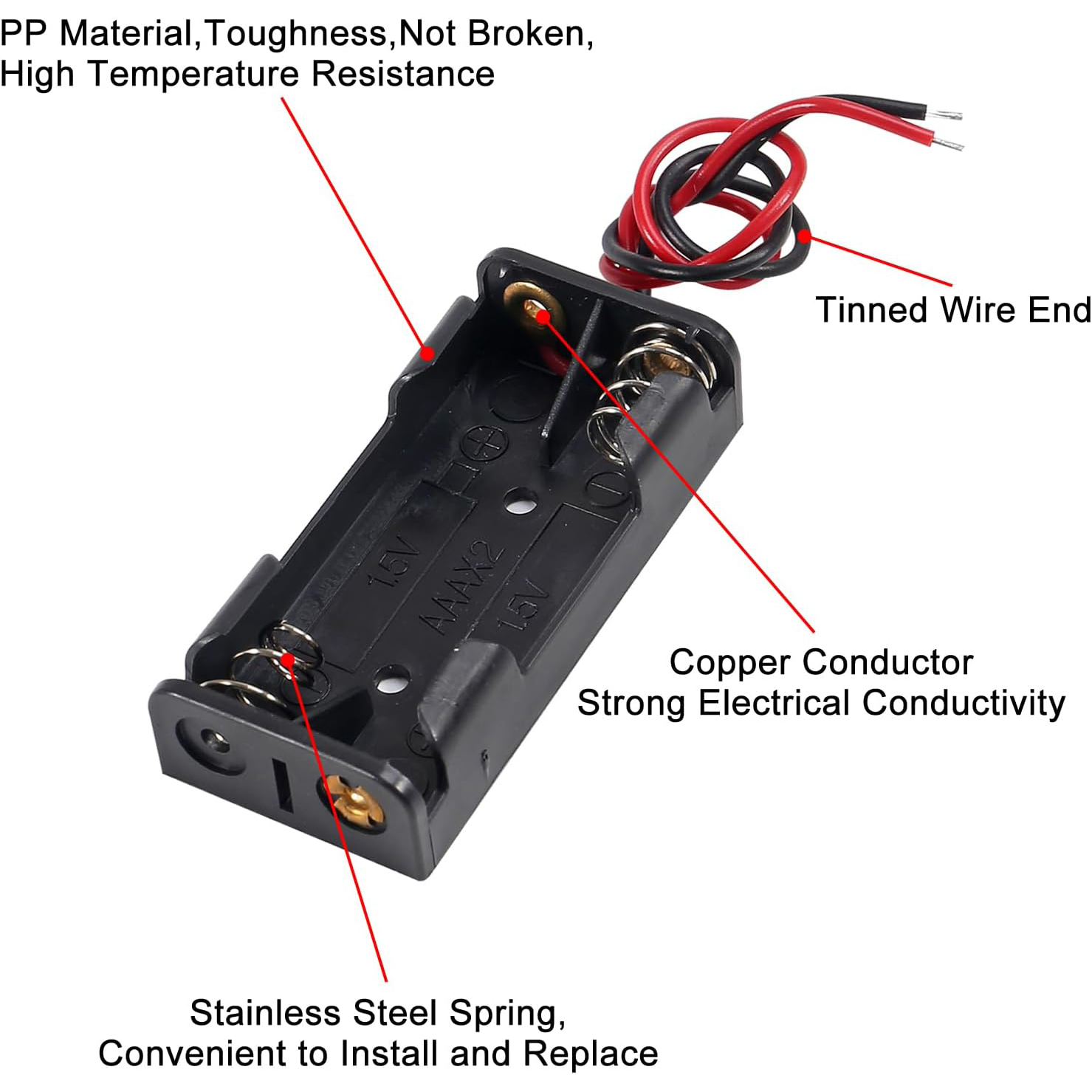 10pcs AAA Battery Holder 2X 1. - Unique Electronics Gadgets 评论和价格